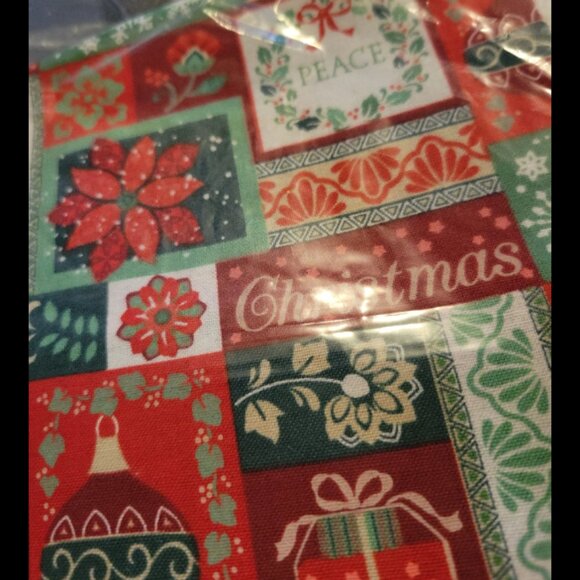 1 yard Holiday word blocks fabric - Picture 2 of 2